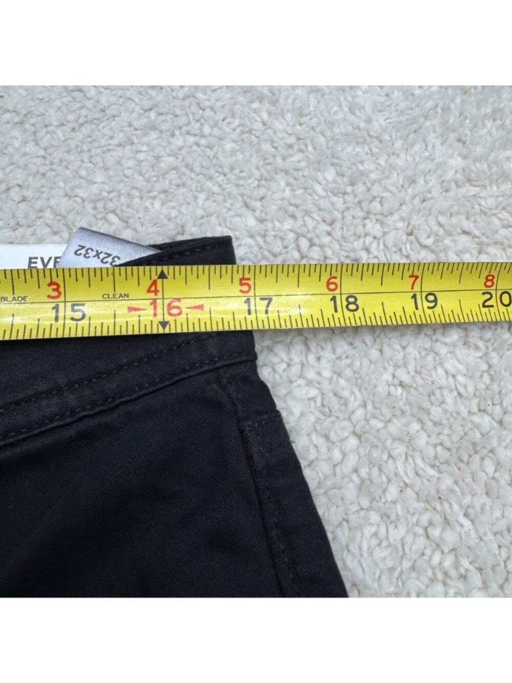 NWT AG Everett Men's Sueded Sateen Black Slim Straight Pants Mid Rise, 32x32 - Picture 12 of 12